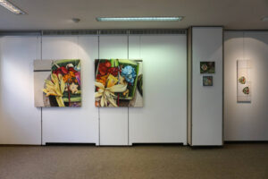 Isabell Heusinger Malerei Ausstellung Xaver-mayr-Galerie Ebern 2020 Backpacking to the roots