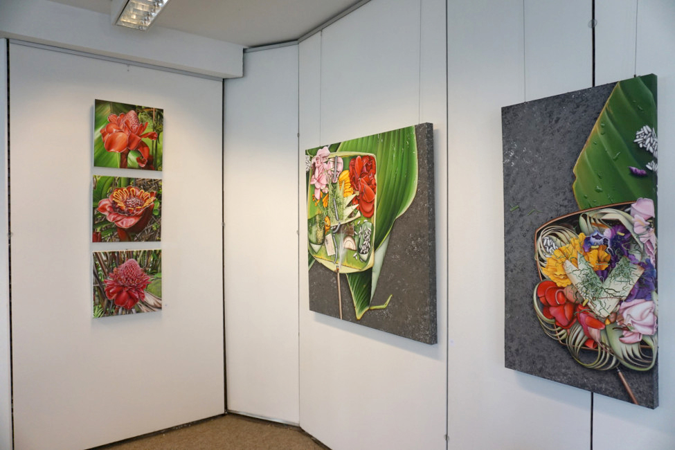 Isabell Heusinger Malerei Ausstellung Xaver-mayr-Galerie Ebern 2020 Backpacking to the roots