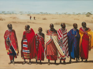 Isabell Heusinger Malerei Weltreise Frühe Arbeiten 2004 2005 2006 Humanes Menschen Massai Afrika Ölmalerei