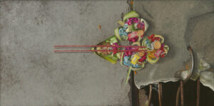 Isabell Heusinger Malerei Weltreise Indonesien Offering Offerings Canang Sari