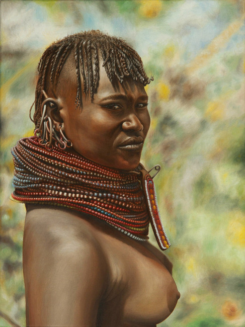 Isabell Heusinger Malerei Weltreise Frühe Arbeiten 2004 2005 2006 Humanes Menschen Massai Afrika Ölmalerei
